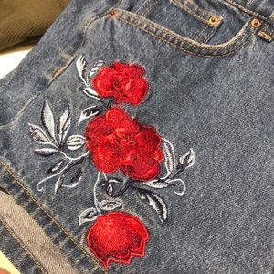 H&M Shorts - H&M for Coachella embroidered high waisted shorts H&M Shorts - H&M for Coachella embroidered high waisted shorts